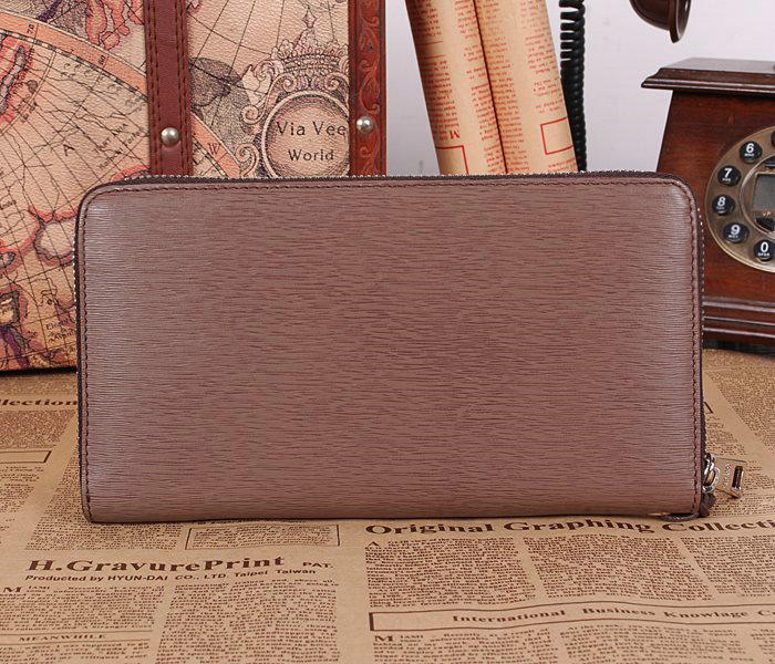 2014 Prada Saffiano Leather Clutch 8P601 khaki for sale - Click Image to Close